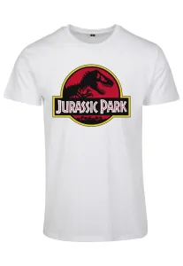 Mr. Tee Jurassic Park Logo Tee white - Size:L