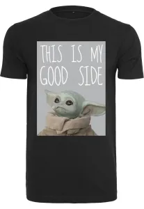 Pánske tričko MERCHCODE Baby Yoda Good Side Tee Farba: black, Veľkosť: XL