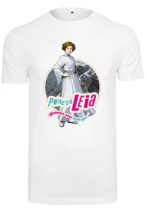 Mr. Tee Star Wars Leia Logo Tee white - Size:XL