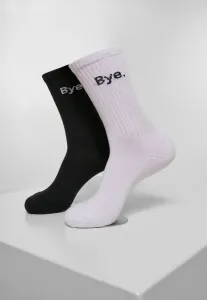Ponožky MR.TEE HI - Bye Socks short 2-Pack Farba: black/white, Veľkosť: 47-50
