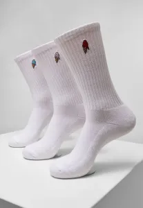 Ponožky MR.TEE Ice Cream Socks 3-Pack Farba: white, Veľkosť: 39-42