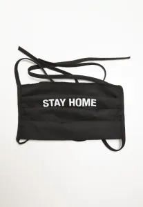 Mister Tee Stay Home Face Mask 2-Pack black - One Size