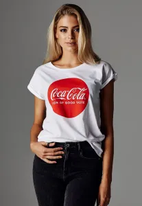 Urban Classics Merchcode Ladies Coca Cola Round Logo Tee white - XL