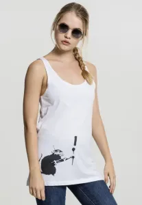 Mr. Tee Ladies Banksy Painter Rat Tanktop white - Size:XS