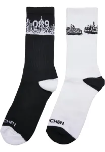 Mr. Tee Major City 089 Socks 2-Pack black/white - Size:35–38