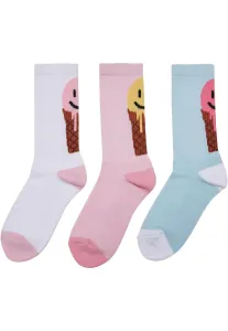 Mr. Tee Fancy Icecream Socks 3-Pack white/multicolor - Size:43–46