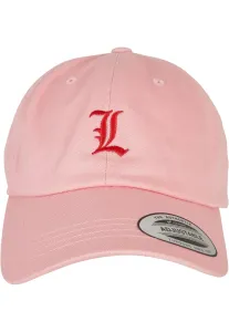 Letter Pink Low Profile Cap A - One Size