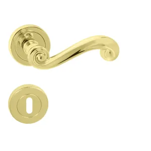 Kľučka na dvere MT - LADY - R (E) ZLL - zlatá lesklá | MP-KOVANIA.sk #4126431
