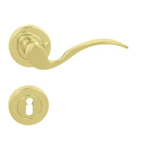 Kľučka na dvere MT - MILA - R (E) ZLL - zlatá lesklá | MP-KOVANIA.sk #4126460
