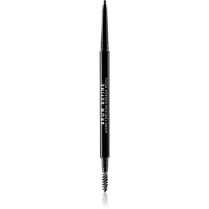 MUA Makeup Academy Brow Define precízna ceruzka na obočie s kefkou odtieň Black 0,3 g