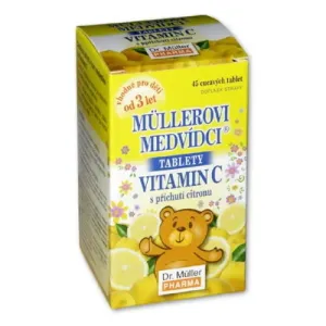 Dr.Muller Müllerove medvedíky® s príchuťou citróna a vitamínom C 45 tabliet