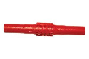 Mueller Electric Bu-32601-2 Insulated Banana Coupler, 63.5Mm, Red