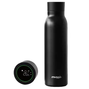 Muggo Smart Bottle inteligentná termoska farba Black 600 ml