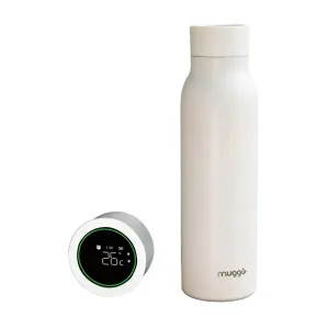Muggo Smart Bottle inteligentná termoska farba White 600 ml