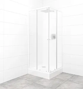 Set sprchovacieho kúta a vaničky, štvorec 80x80 cm Multi Basic SIKOBKMUQ80CH0