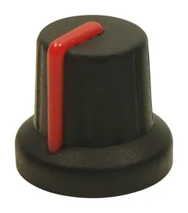 Multicomp Pro Mp72602S Soft Touch Knob, Black/red, 16Mm