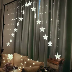 Vianočná svetelná LED reťaz Stars 400 cm studená biela