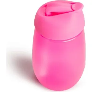 Munchkin Simple Clean detská fľaša s rúrkou Pink 12 m+ 296 ml