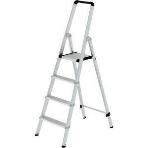 Hliníkový stojaci rebrík so stupňami, pochôdzny z jednej strany MUNK #3726862