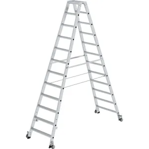 Stojaci rebrík so stupňami, obojstranný MUNK