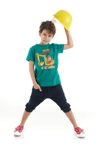 mshb&g Yellow Digger Boys T-shirt Capri Shorts Set