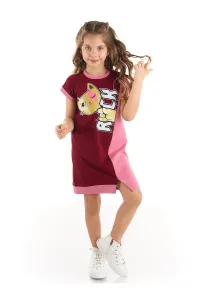 mshb&g Rock Cat Cotton Girls Pink Dress