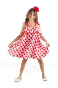 Mushi Polka Dot Frilly Girl's Dress