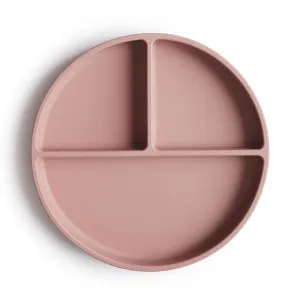 Silikónový tanier s prísavkou blush | MUSHIE
