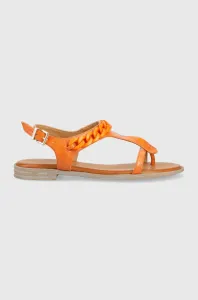 Sandále Mustang dámske, oranžová farba, 1388809 #8864470