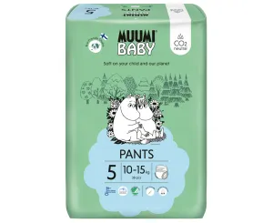 Muumi Baby Nohavičky plienkové jednorázové 5 Maxi+ 10-15kg, 38 ks