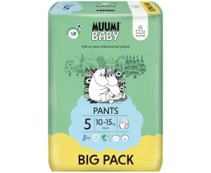 Muumi Baby Nohavičky plienkové jednorázové 5 Maxi+ 10-15kg, 54 ks