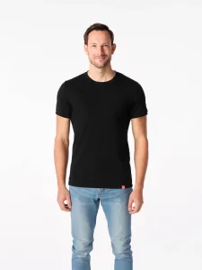 Pánske tričko DAVOS slim fit čierne Veľkosť: XL