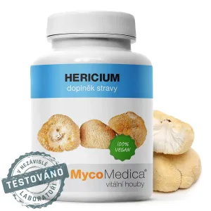 Hericium v optimálnej koncentrácii MycoMedica 90 rastlinných kapsúl