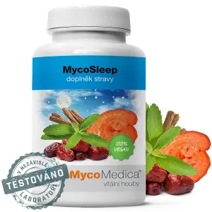 Výživový doplnok MycoSleep sypká zmes na prípravu nápoja MycoMedica 90g