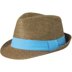 Myrtle Beach Letný klobúk MB6564 - Hnedá / tyrkysová | S/M #1394888