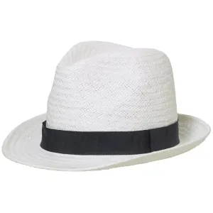 Myrtle Beach Letný klobúk MB6597 - Biela / čierna | L/XL #1394875