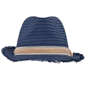 Myrtle Beach Letný slamenný klobúk MB6703 - Džínsová / piesková | L/XL #1395151