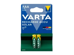 VARTA nabíjateľná batéria Rechearge Accu Solar AAA 550 mAh 2 ks