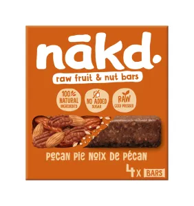 NAKD Pecan pie ovocno orieškové raw tyčinky s pekánmi 4 x 35 g