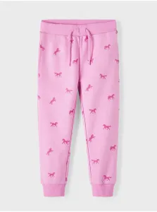 Pink girls' sweatpants name it Bascha - Girls