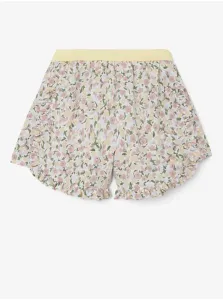White-pink girly floral shorts name it Finna - unisex #696151