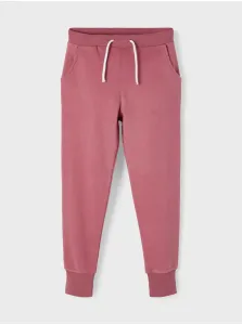 Detské nohavice Name it ružová farba, jednofarebné #652592
