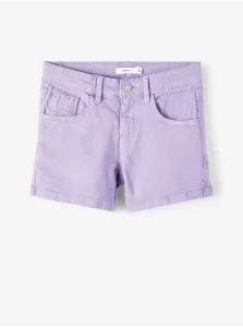 Light Purple Girly Denim Shorts name it Rose - Girls #6689269