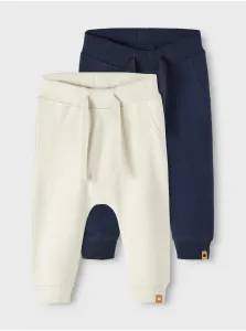 Set of two boys' sweatpants in cream and blue name it Takki - Boys #601029