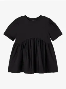 Čierne dievčenské volné tričko name it Bitten