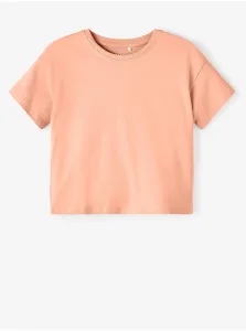 Marhuľové dievčenské basic tričko name it Vita