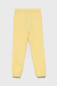 Detské nohavice Name it žltá farba, jednofarebné #7820507