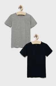 Detské tričko Name it (2-pak) tmavomodrá farba, jednofarebné #246466