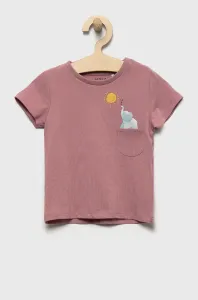 Detské tričko Name it ružová farba,