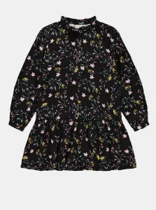 Čierne dievčenské kvetované šaty name it #694730